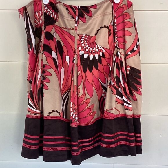 Worthington pink black full skirt size 18.  0363 - Picture 6 of 10